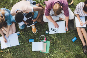 college students studying